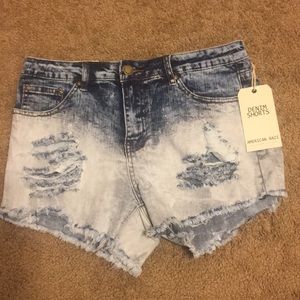 Denim shorts